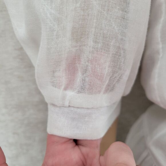 Gunne Sax Vintage White Dress with Lace Collar and Bow - Picture 9 of 16